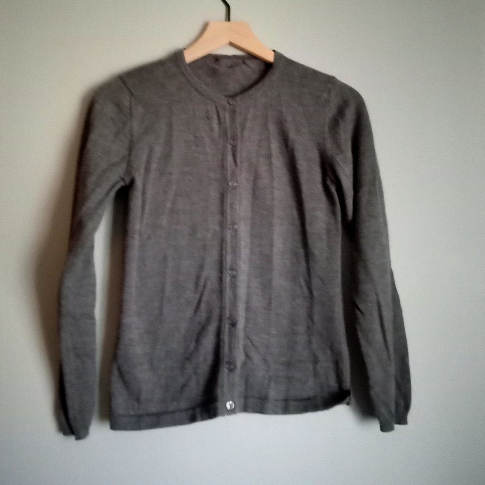 Grey cashmere cardigan